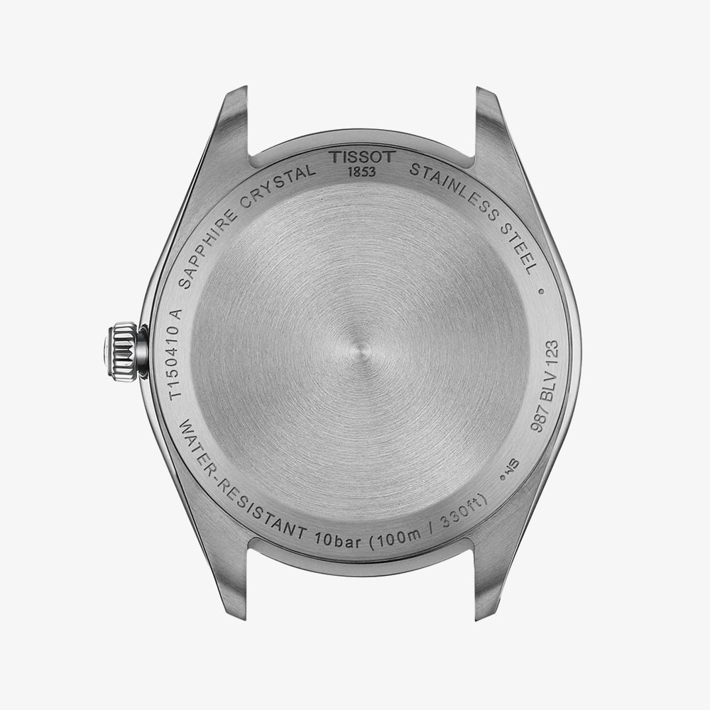 Tissot Mens PR 100 Two Tone White Dial Date Watch T150.410.22.011.00