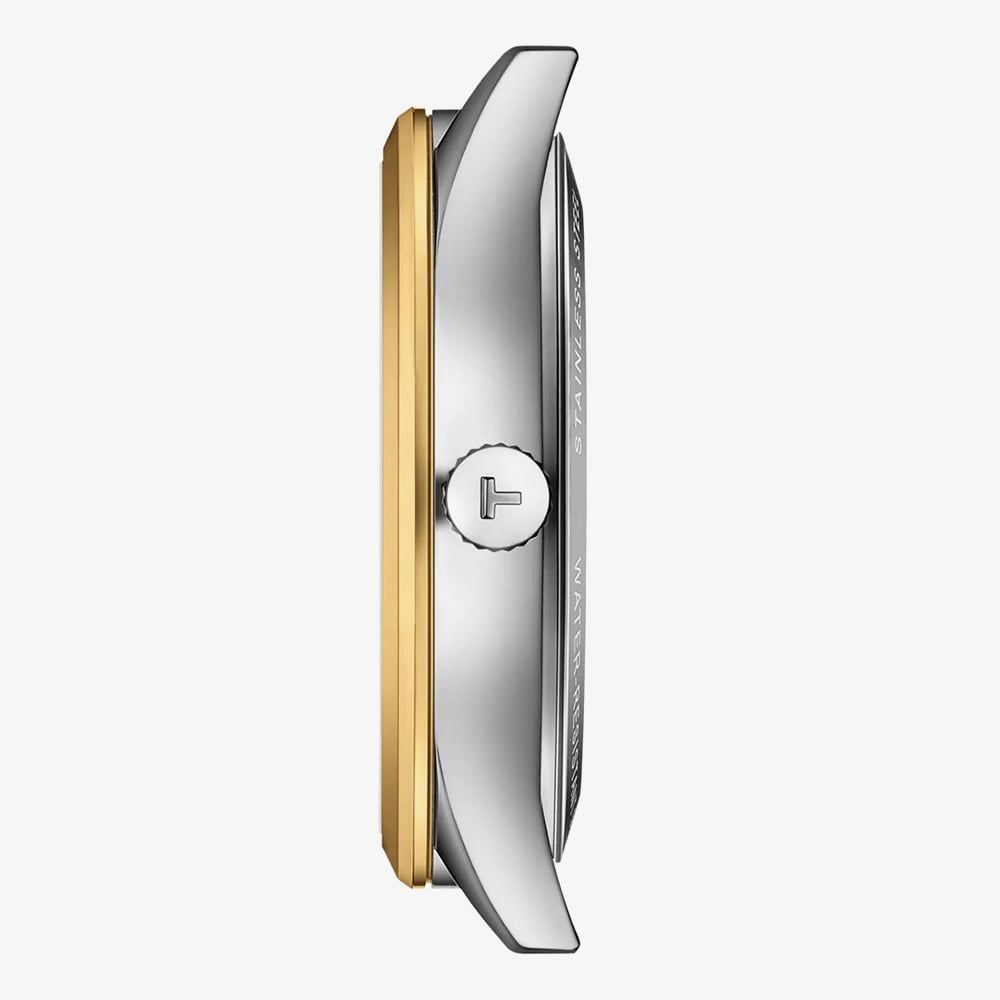 Tissot Mens Classic Dream 40mm Two Tone Bracelet Watch T158.407.22.031.00
