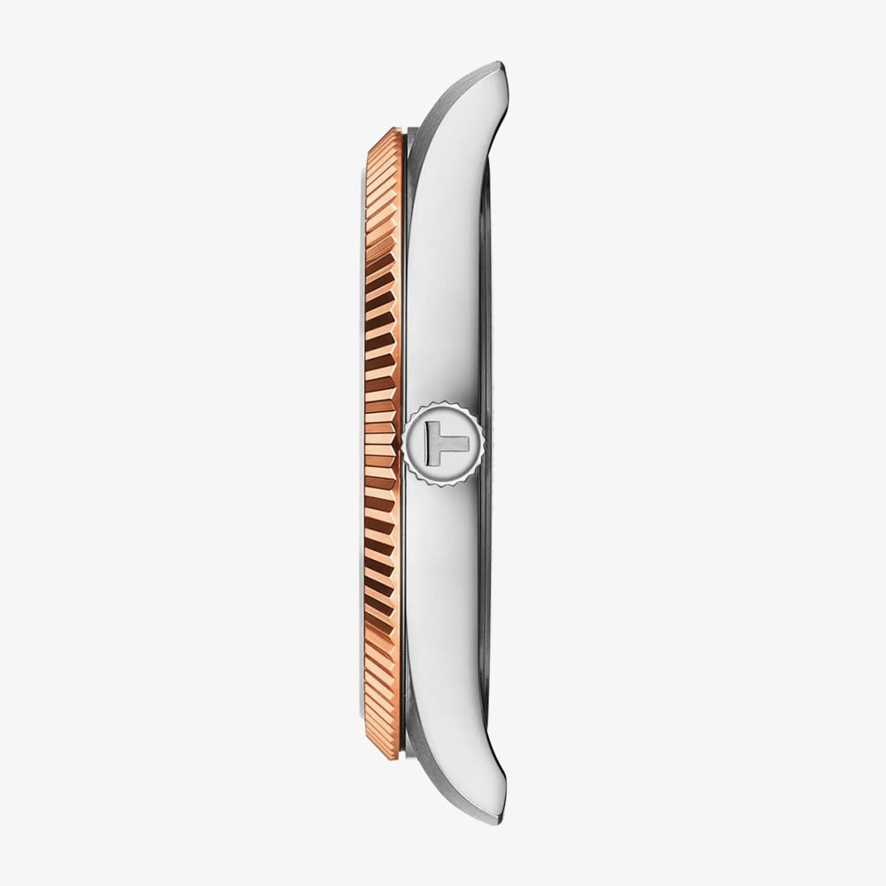 Tissot Mens Ballade Brown Dial Two Tone Bracelet Watch T156.410.22.291.01