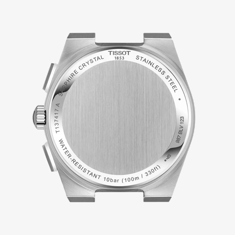 Tissot Mens PRX Blue Chronograph Dial Bracelet  Watch T137.417.11.041.00