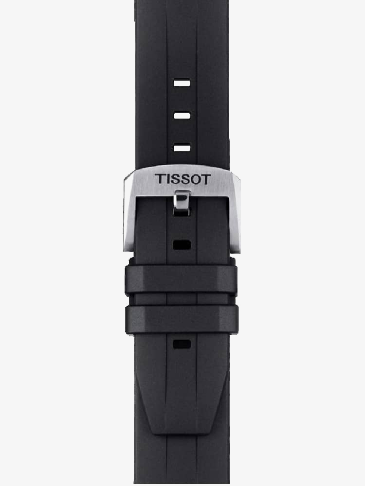 Tissot Mens T-Sport Seastar 1000 Chronograph Blue Dial Black Rubber Strap Watch T120.417.17.041.00