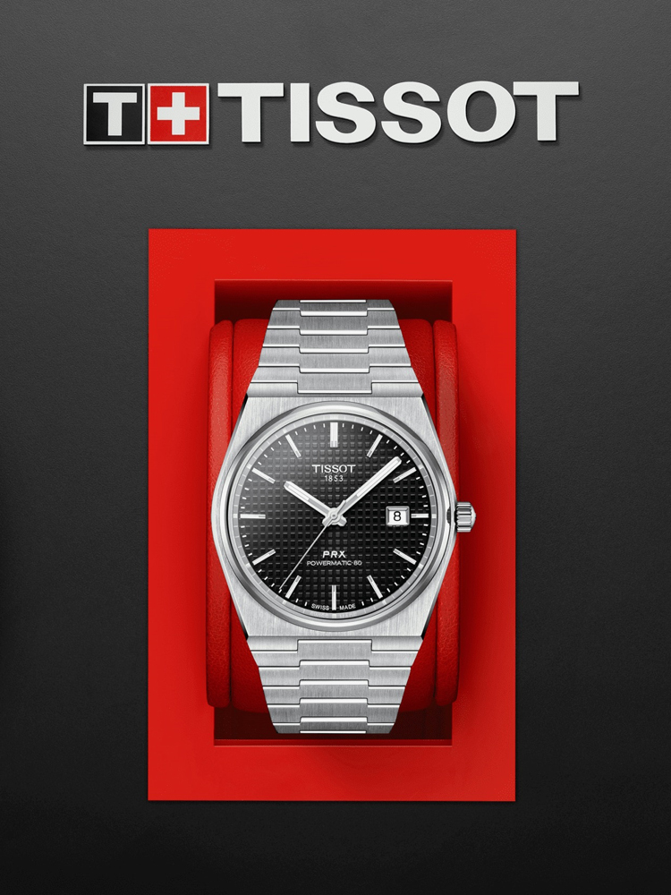 Tissot Mens PRX Powermatic 80 Watch T137.407.11.051.00