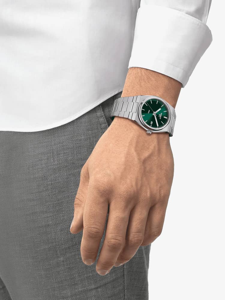 Tissot Mens PRX Green Watch T137.410.11.091.00