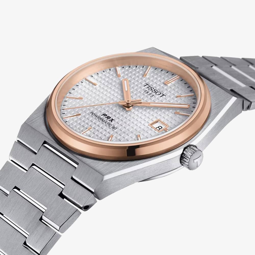Tissot Mens PRX Powermatic Rose Gold Watch T137.407.21.031.00