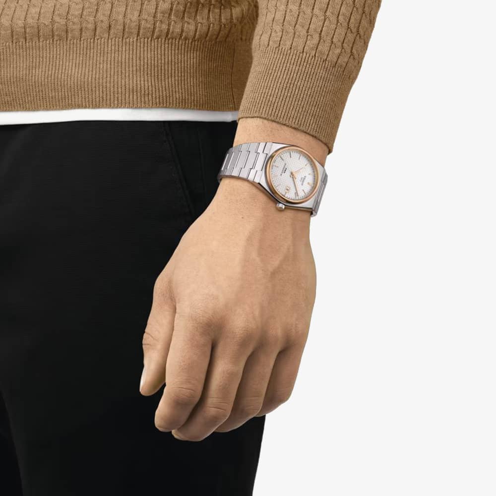 Tissot Mens PRX Powermatic Rose Gold Watch T137.407.21.031.00