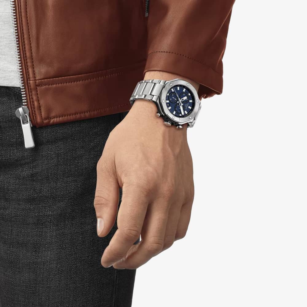Tissot Mens T-Race Chronograph Blue Dial Watch T141.417.11.041.00
