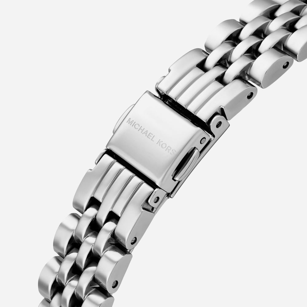 Michael Kors Lexington Silver Tone Crystal Watch MK4843