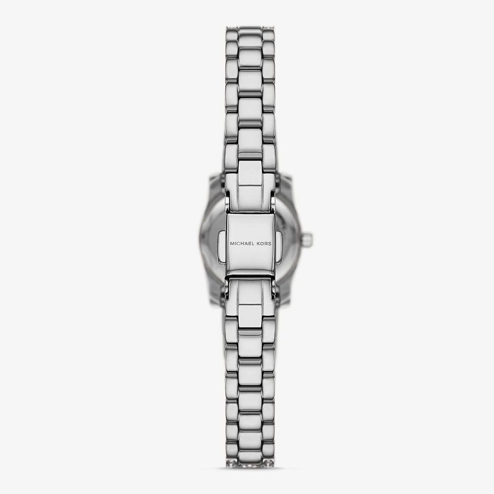 Michael Kors Lexington Silver Tone Crystal Pave Watch MK4864