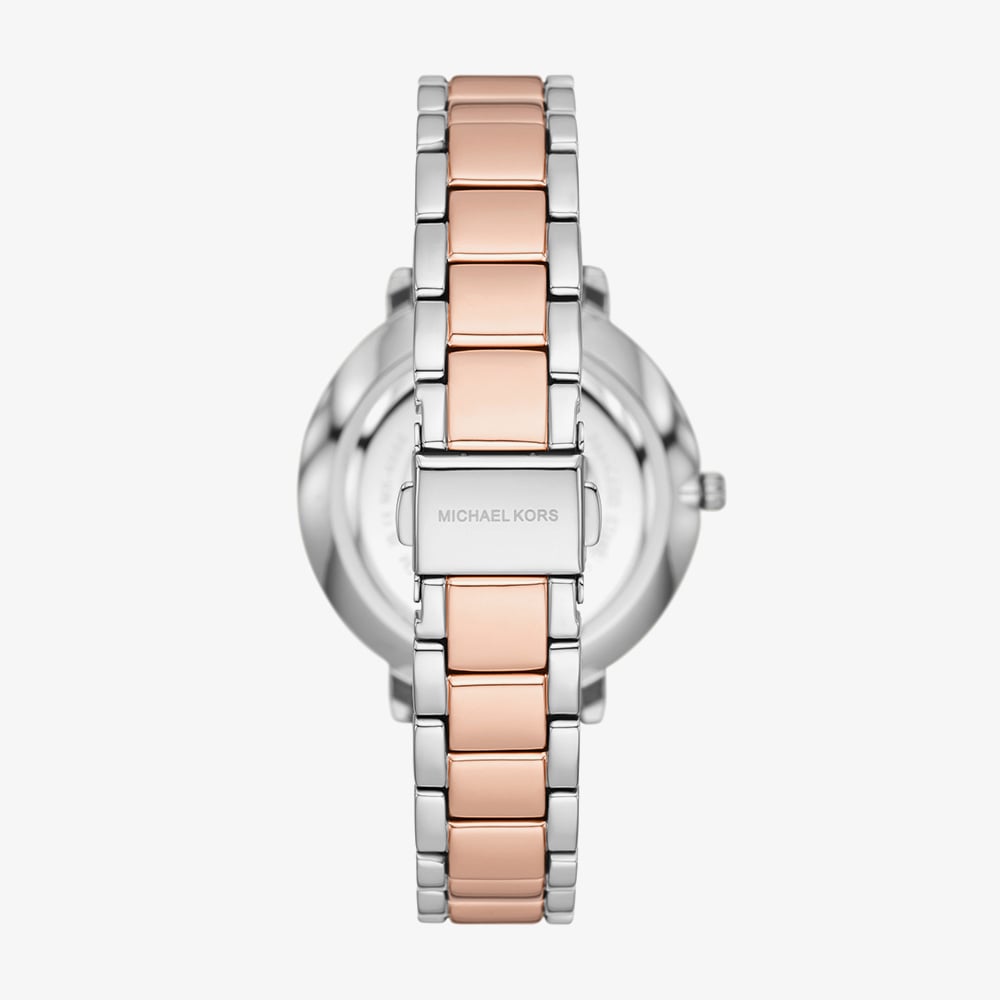 Michael Kors Ladies Pyper Two Tone Silver & Rose Gold Watch MK4920