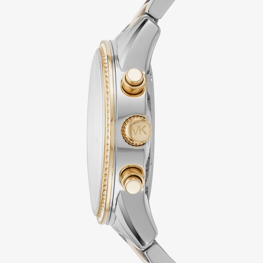 Michael Kors Ladies Bryant Two Tone Chronograph Watch MK6474