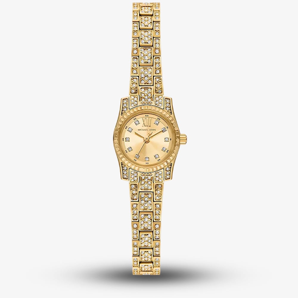 Michael Kors Ladies Lexington Gold Plated Watch MK4980