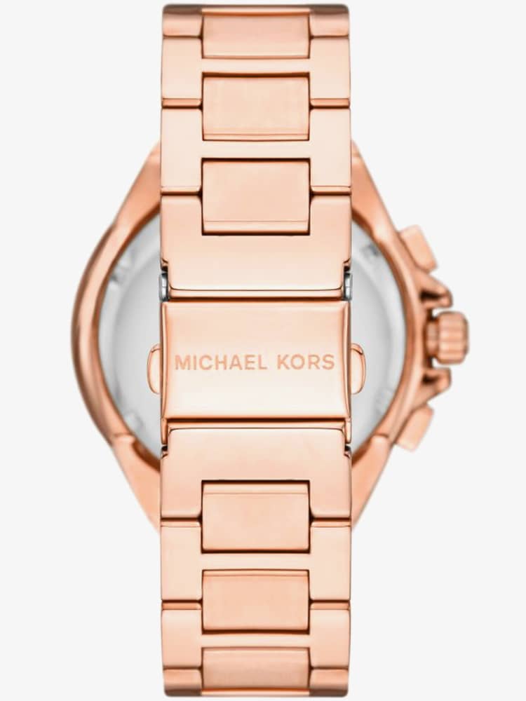 Michael Kors Ladies Cammille Rose Gold Chronograph Watch MK7271