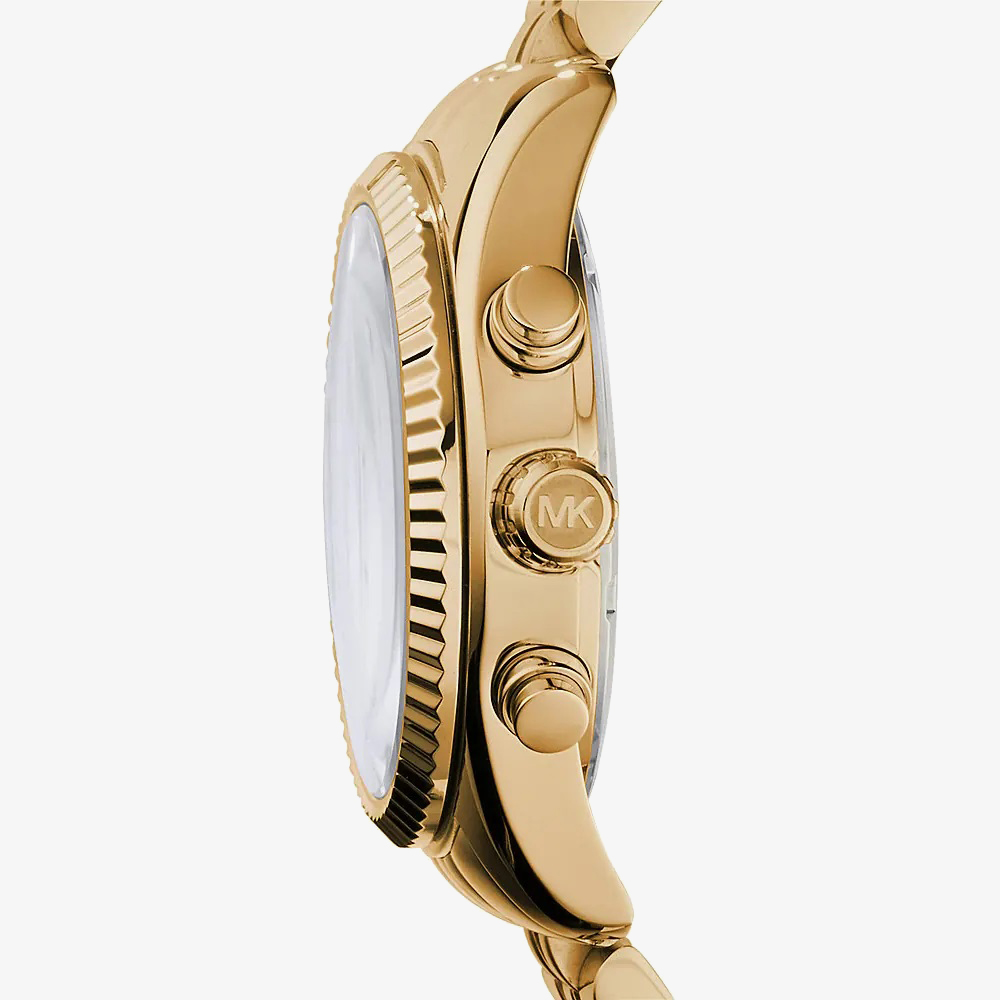 Michael Kors Ladies Lexington Gold Plated Watch MK7378