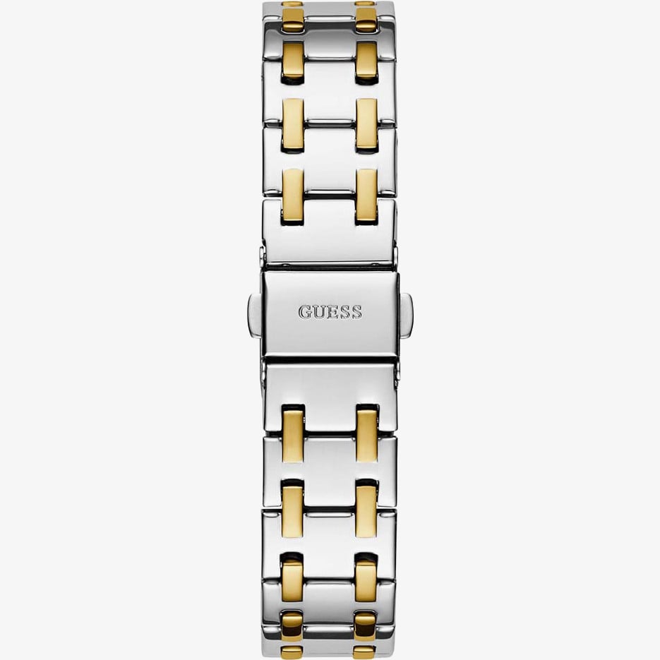 Guess Ladies Desire Two Tone Black Dial Crystal Watch GW0770L4