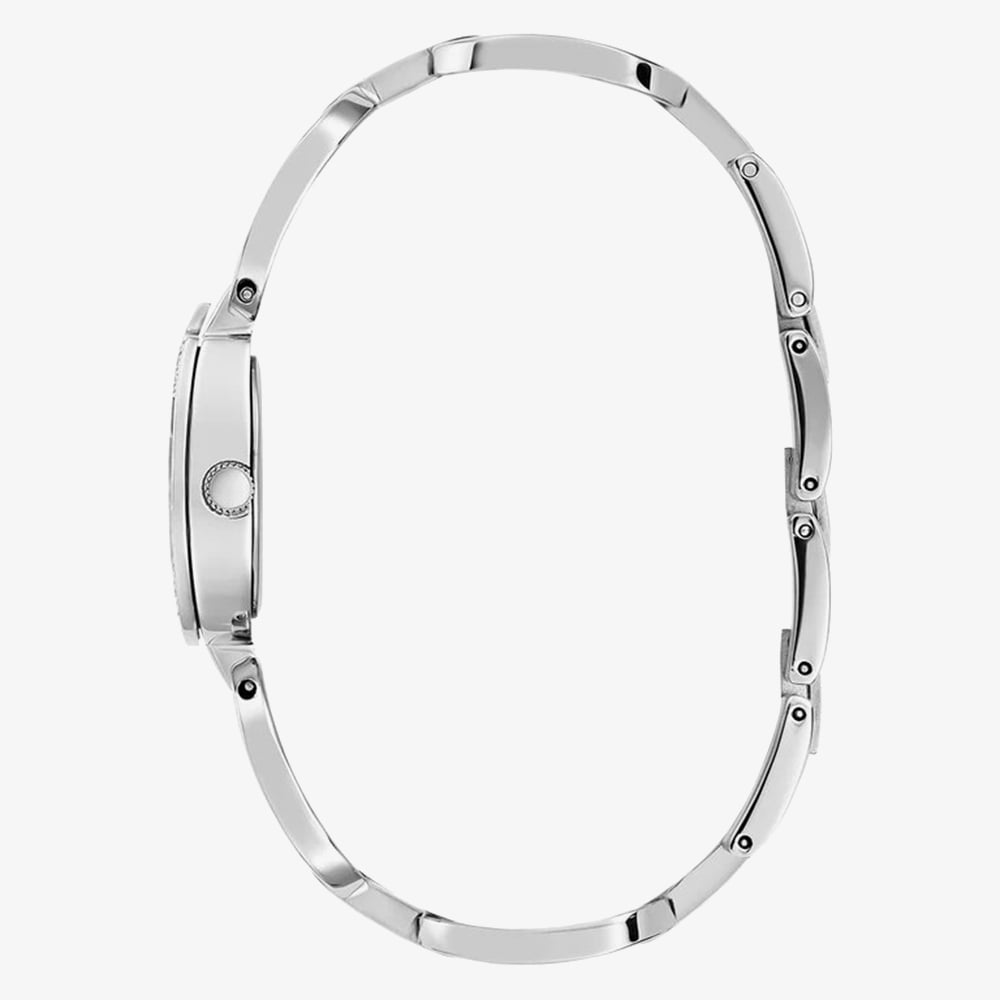 Guess Ladies Gia Silver G Shape Crystal Watch GW0683L1
