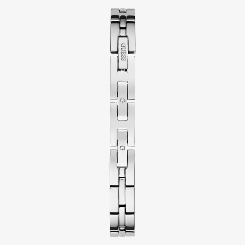 Guess Ladies Lovely Silver Crystal Heart Watch GW0655L1