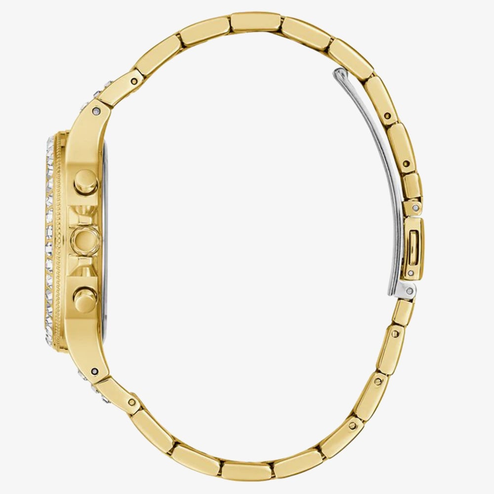 Guess Ladies Moonlight Gold Tone Crystals Watch GW0320L2