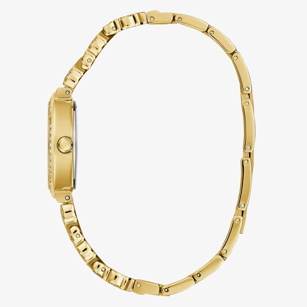 Guess Ladies Treasure Gold Tone Crystal Watch GW0476L2
