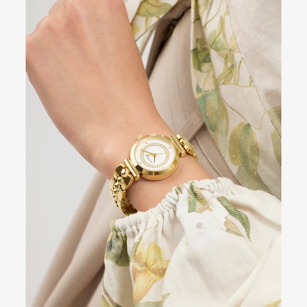 Guess Ladies Leena Gold Tone Bracelet Watch GW0994L2