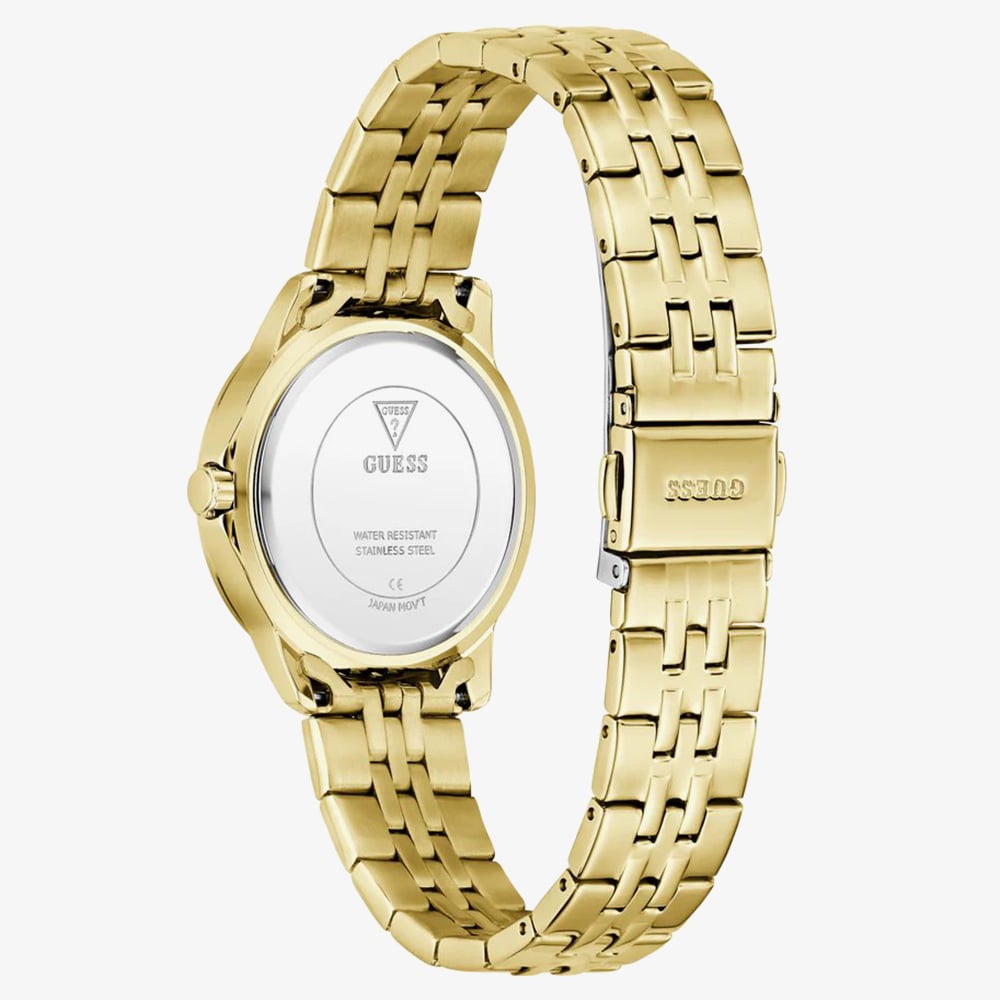 Guess Ladies Colette Gold Tone Crystal Bracelet Watch GW1027L2