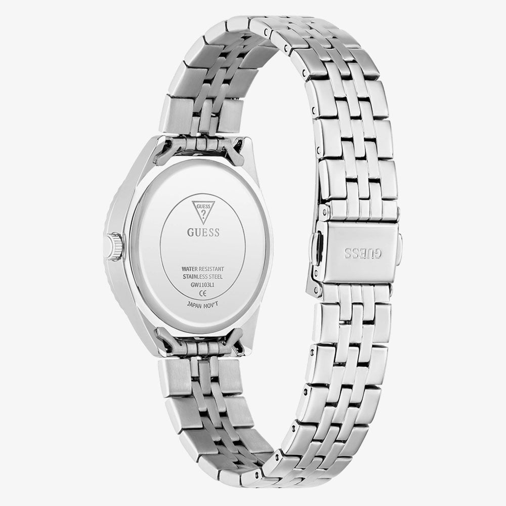 Guess Ladies Adelaide Silver Bracelet Watch GW1103L1