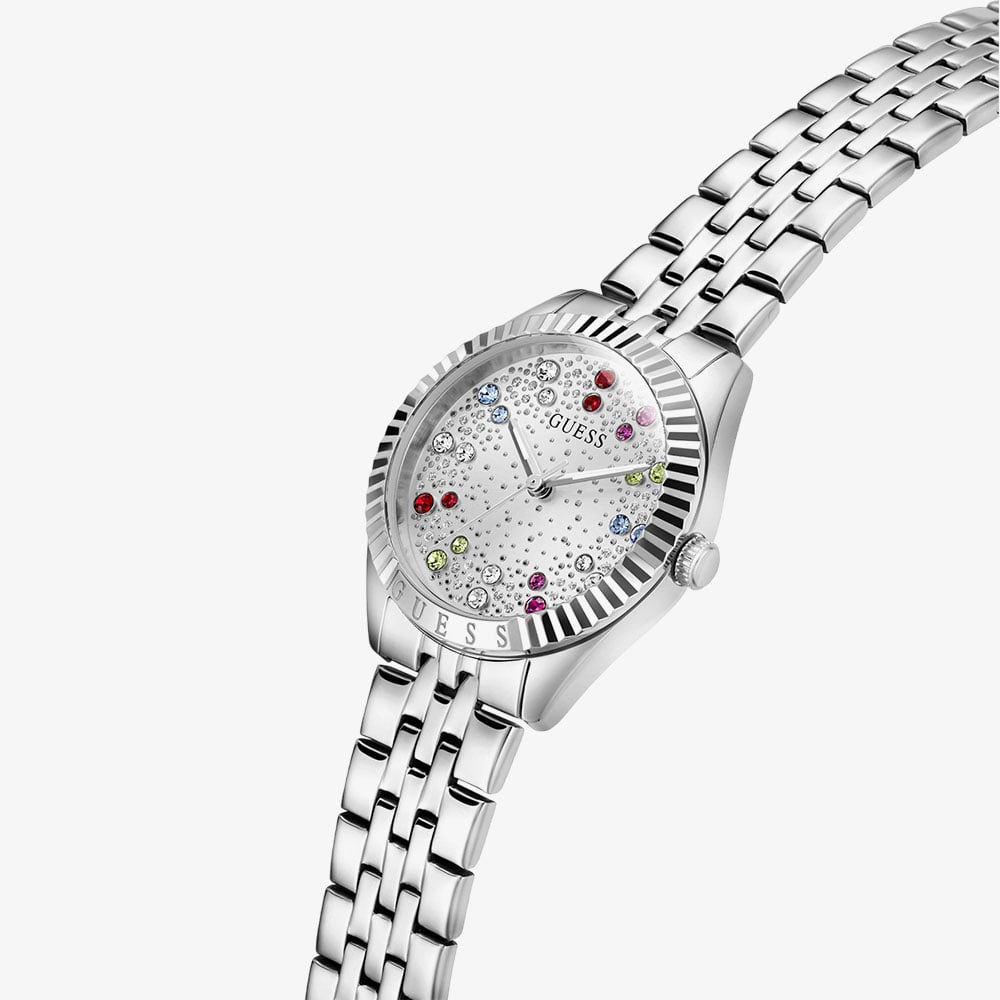 Guess Ladies Adelaide Silver Bracelet Watch GW1103L1
