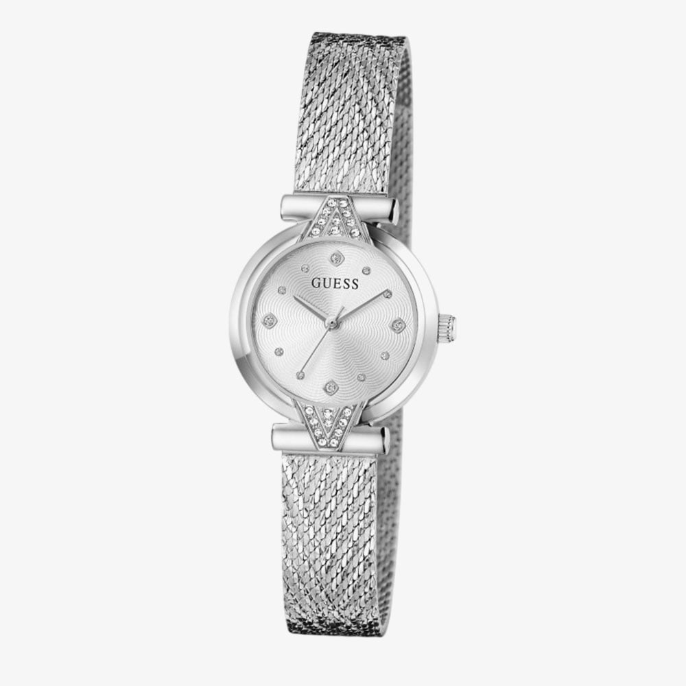 Guess Ladies Louisa Silver Mesh Bracelet Watch GW1086L1