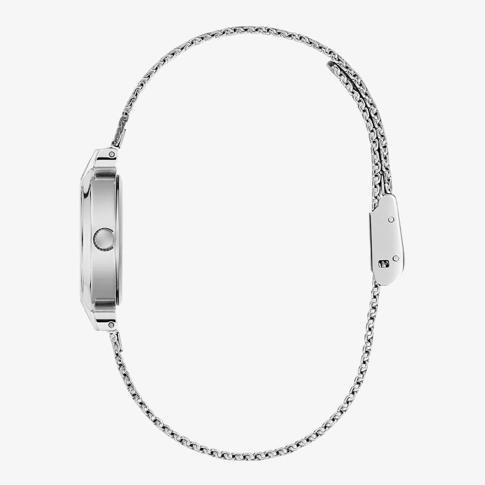 Guess Ladies Louisa Silver Mesh Bracelet Watch GW1086L1