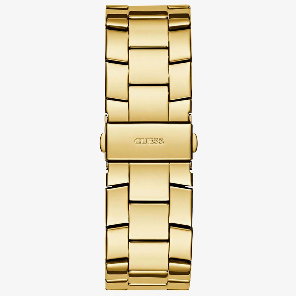 Guess Mens Majestic Gold Plated Crystal Watch GW0796G2