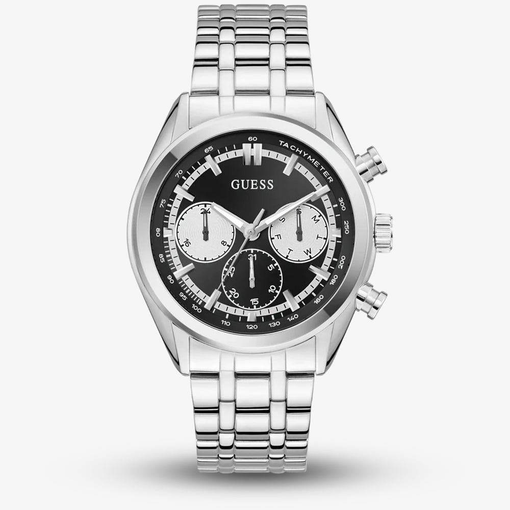 Click to view product details and reviews for Guess Mens Dawson Black Chronograph Dial Watch Gw0971g1.