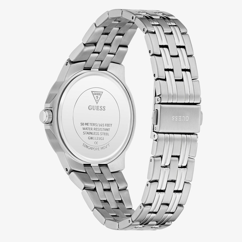 Guess Mens Archie Siver Braclet Watch GW1121G1
