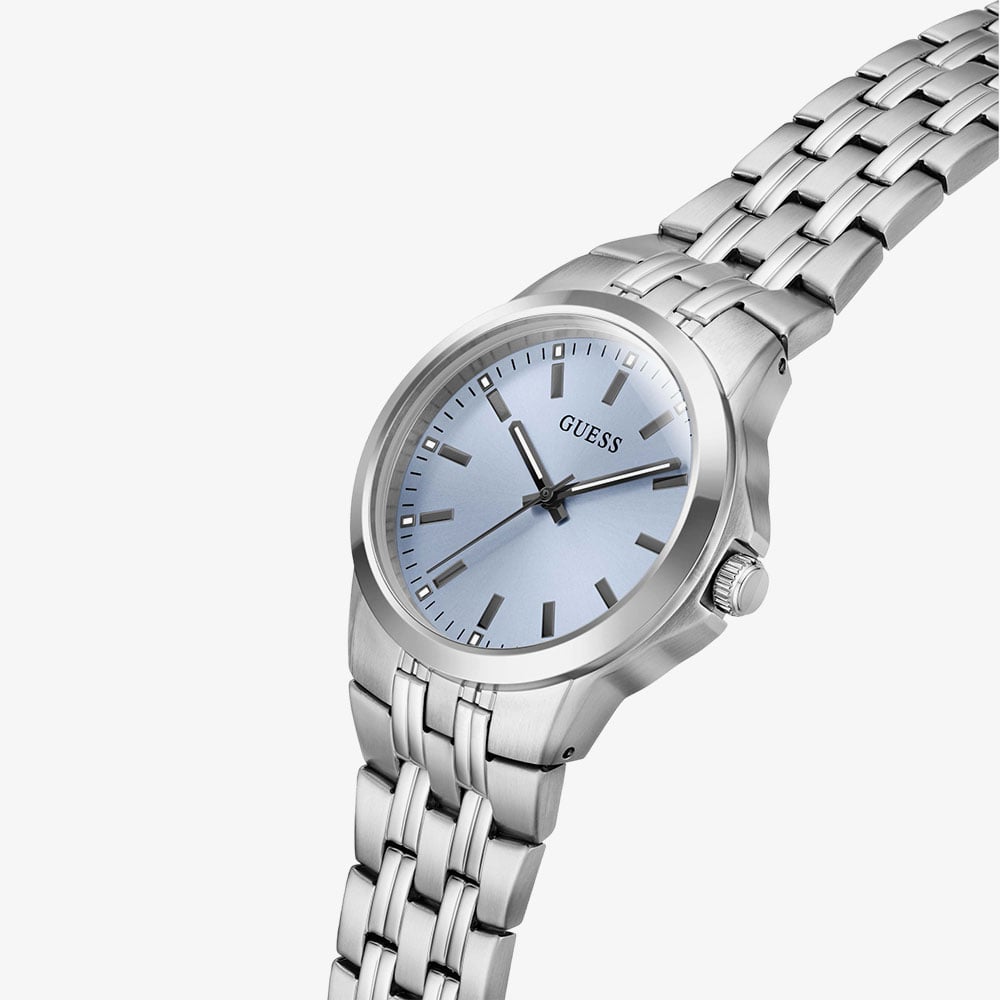 Guess Mens Archie Siver Braclet Watch GW1121G1