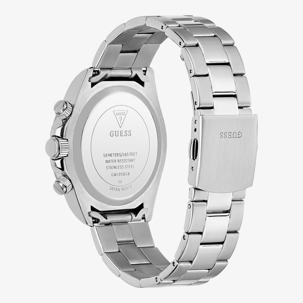 Guess Mens Arthur Silver Bracelet Watch GW1058G8
