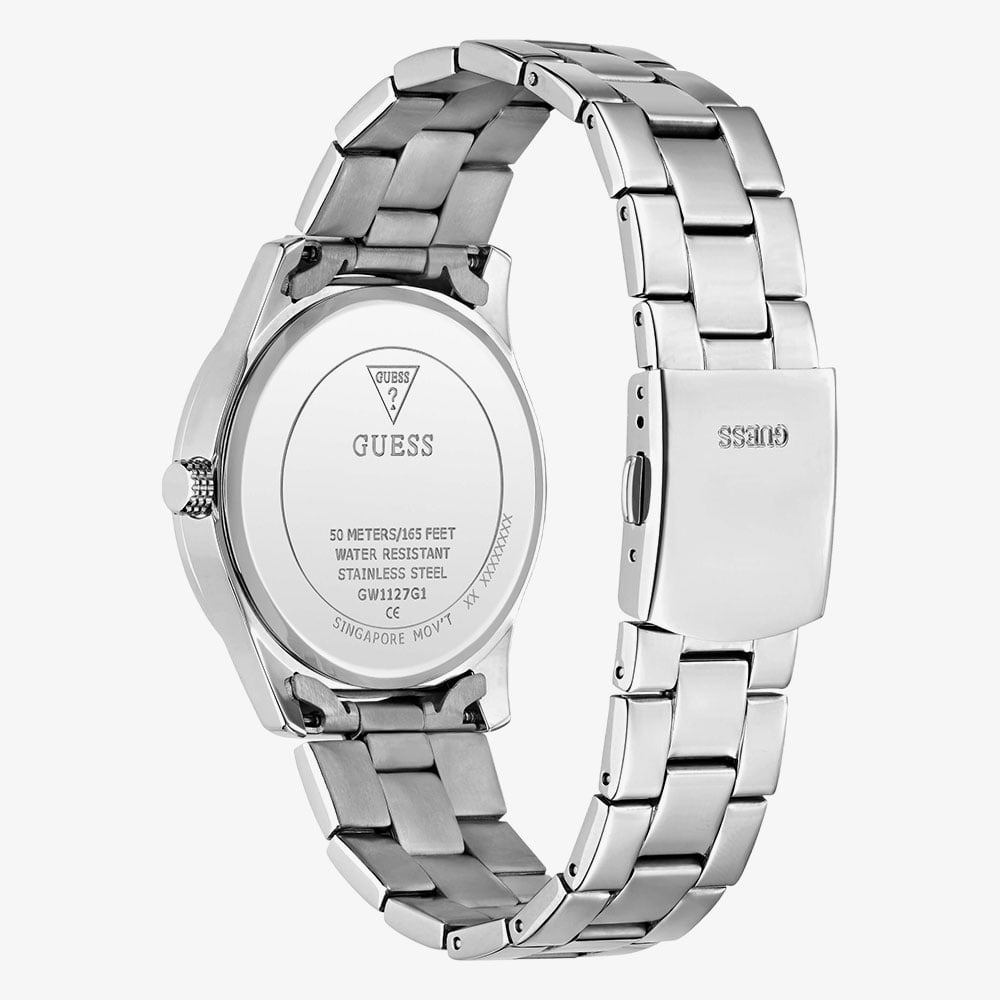 Guess Mens Quentin Silver Bracelet Watch GW1127G1