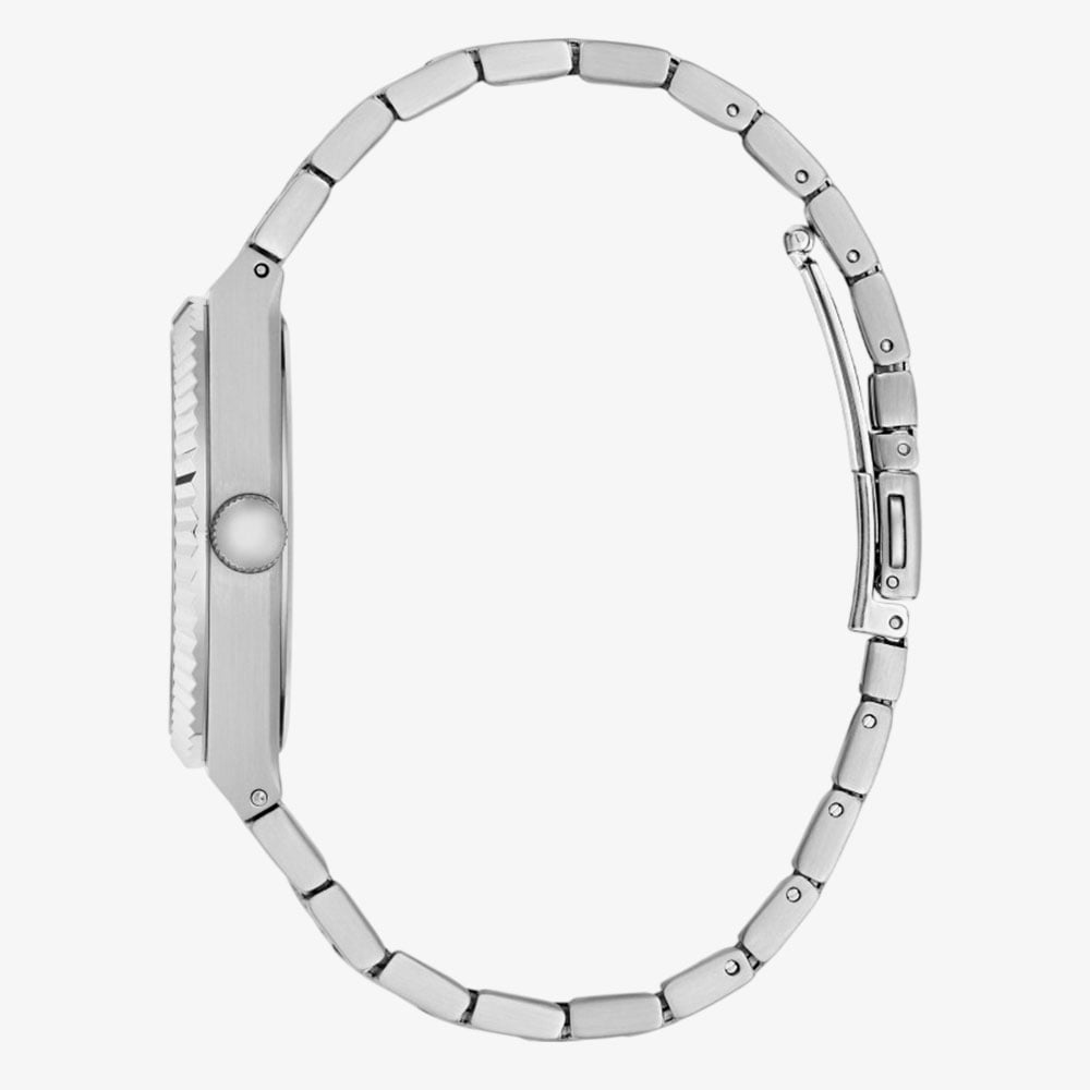Guess Mens Vincent Silver & Blue Bracelet Watch GW1153G1