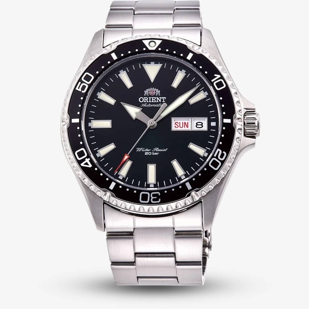 Orient Mens Mako III Diver Black Dial Bracelet Watch RA-AA0001B