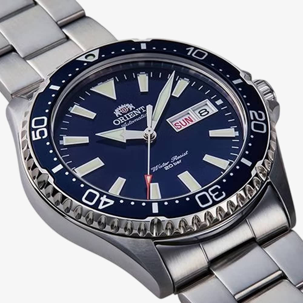 Orient Mens Mako III Diver Blue Dial Bracelet Watch RA-AA0002L