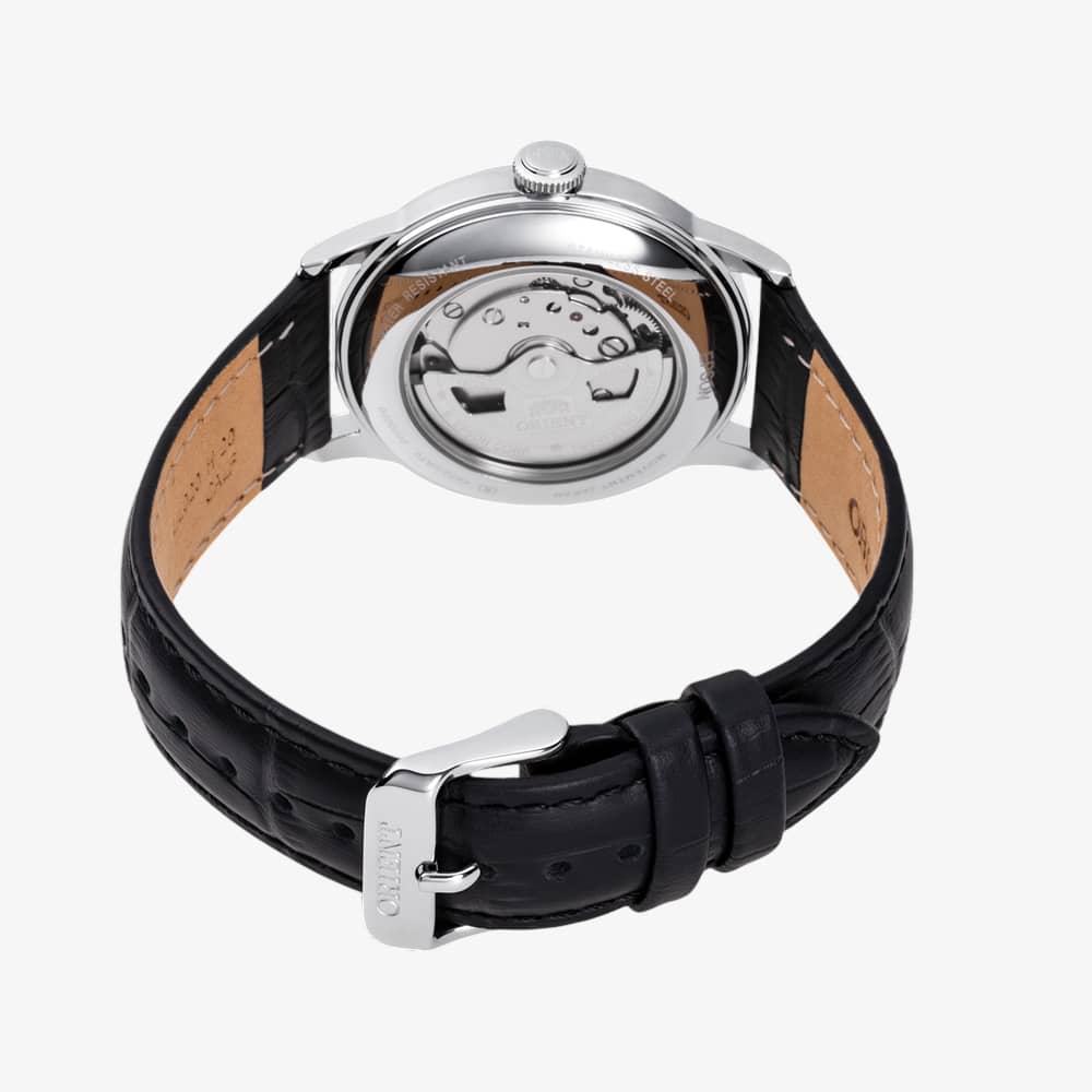 Orient Unisex Bambino White Dial Leather Strap RA-AC0M03S
