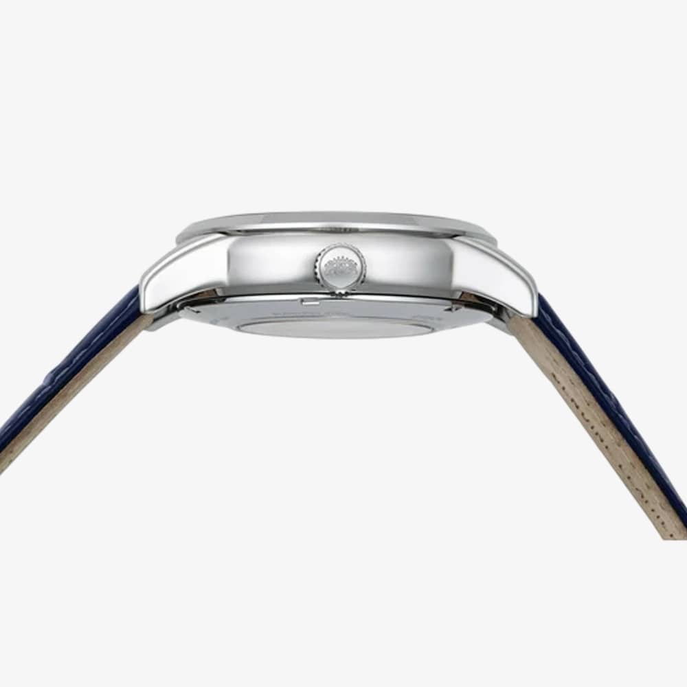 Orient Mens Sun & Moon Navy Blue Dial Leather Strap Watch RA-AK0011D