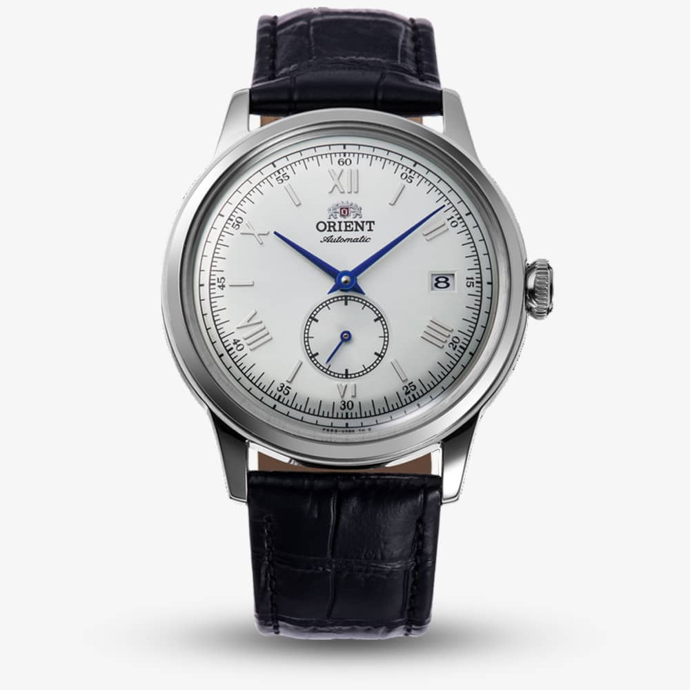 Orient Mens Bambino Small Seconds White Dial Leather Strap Watch RA-AP0104S