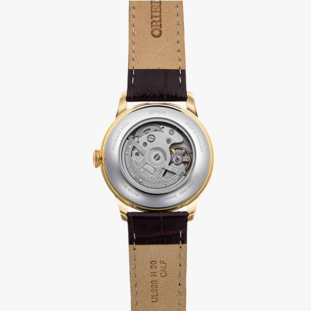 Orient Mens Bambino Small Seconds White Dial Leather Strap RA-AP0106S