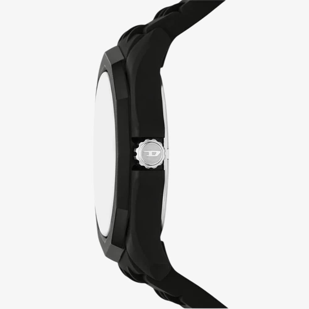 Diesel Mens Stinger Black Dial Rubber Strap Watch DZ2243