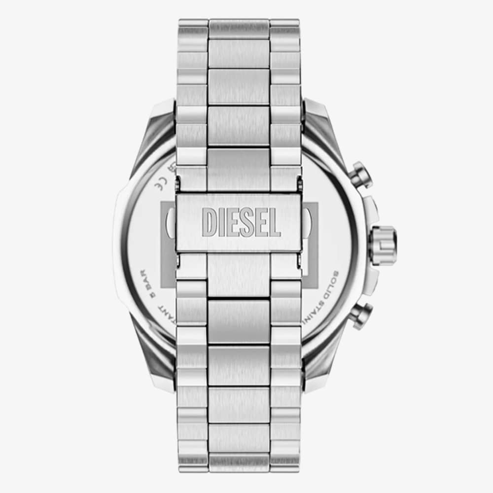 Diesel Mens Mega Chief Blue Chronograph Dial Bracelet Watch DZ4721