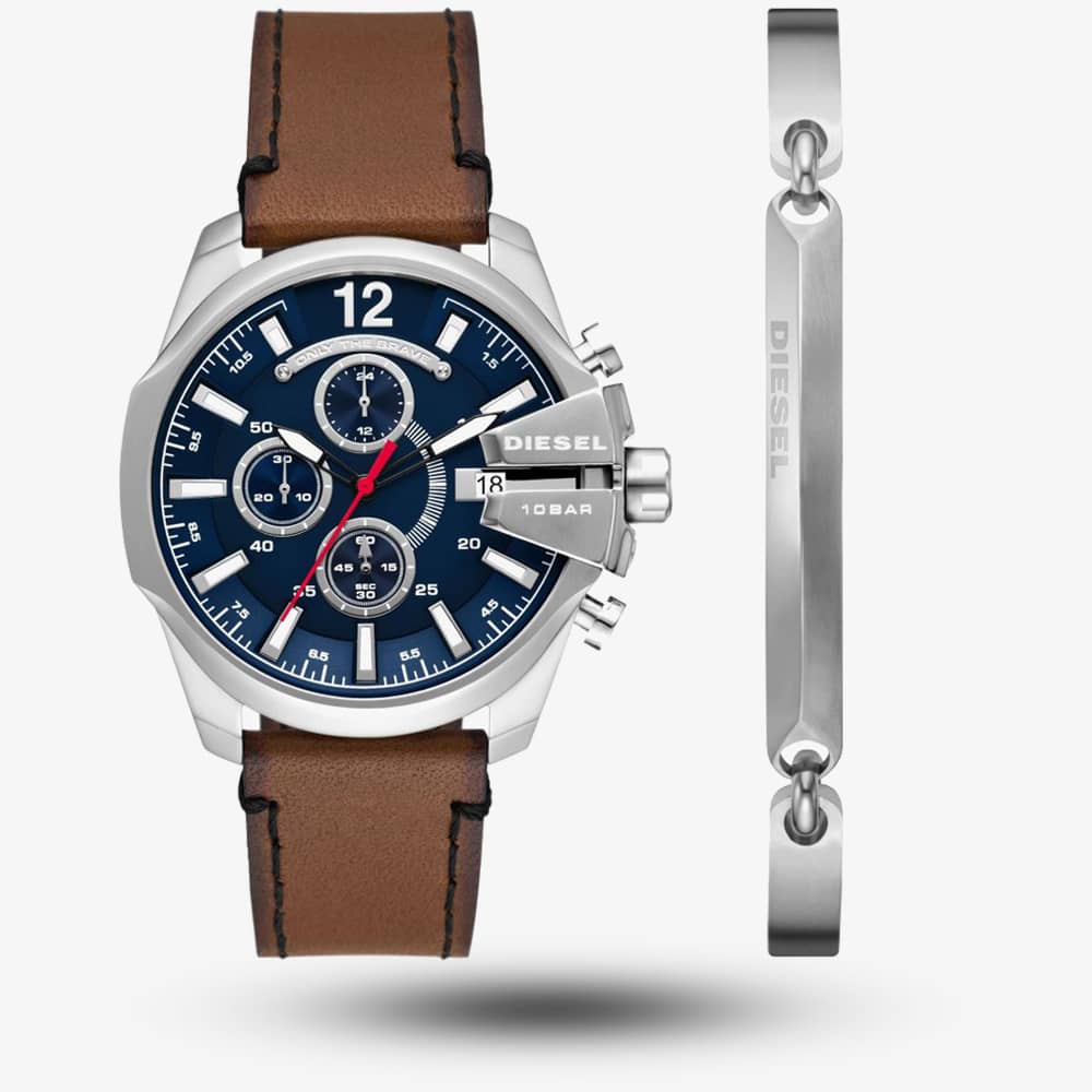 Product photograph of Diesel Mens Baby Chief Gift Set Watch Dz4601set from The Jewel Hut