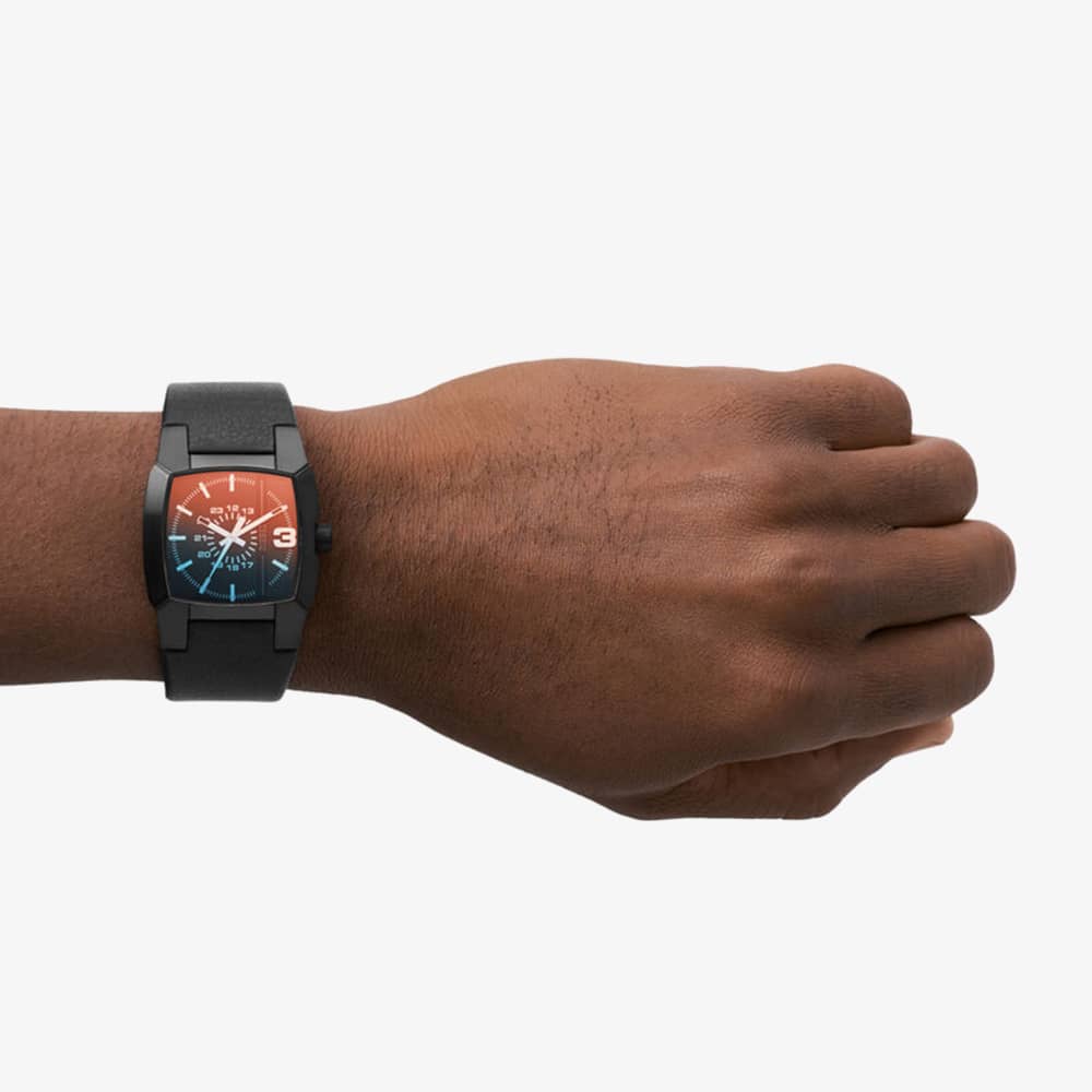 Diesel Mens Cliffhanger Black Square Watch DZ2000