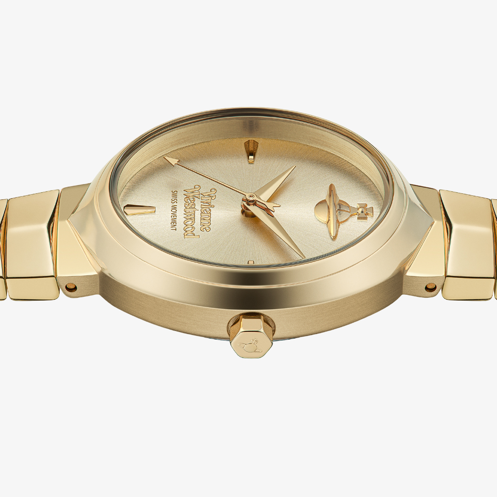 Vivienne Westwood Ladies Armour Gold Watch VV314GDGD 