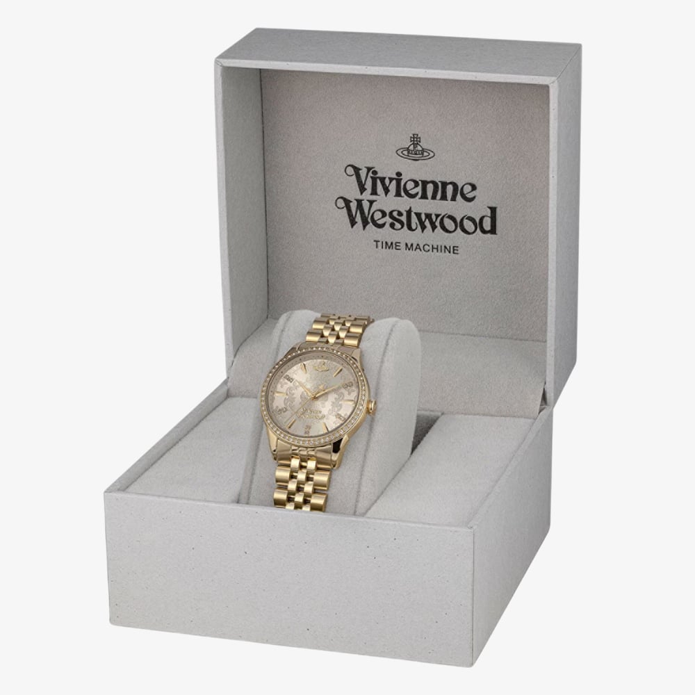 Vivienne Westwood Ladies Little Wallace Gold Watch VV327LCPGD