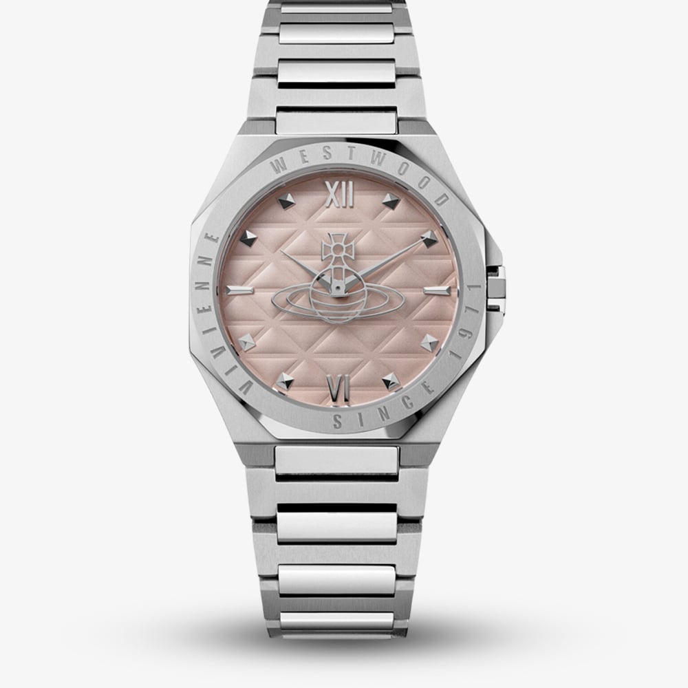 Vivienne Westwood Mens Aldgate Pink Dial Watch VV344PPKSL