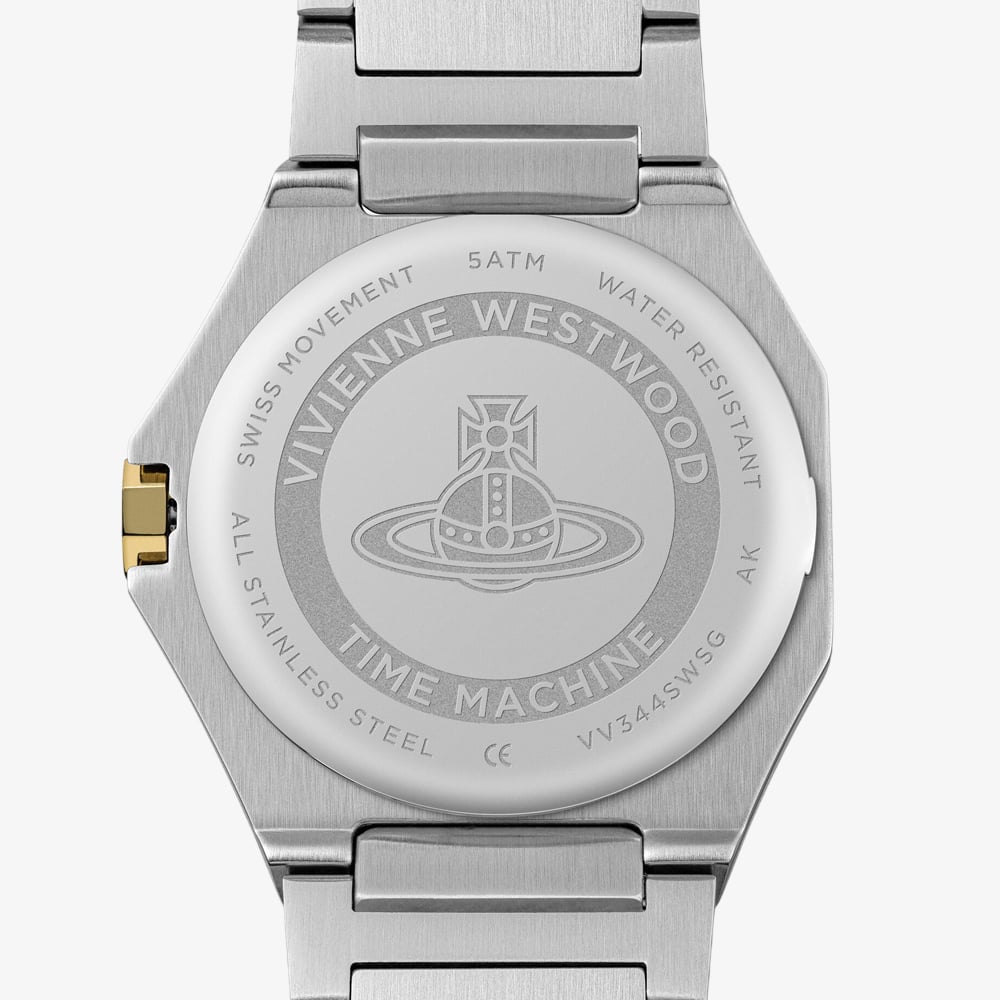 Vivienne Westwood Mens Aldgate Two Tone Silver Dial Watch VV344SWSG