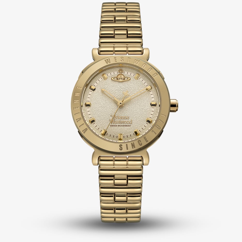 Vivienne Westwood Ladies Chelsea Gold Plated Watch VV346LGYGD